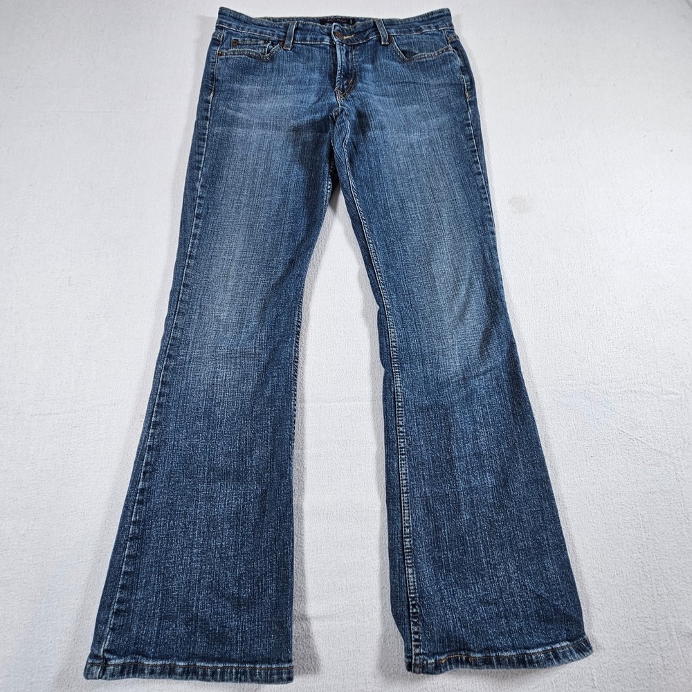 Levis 518 Superlow Jeans Womens 11 Medium Blue Bootcut Low Rise Stretch Denim